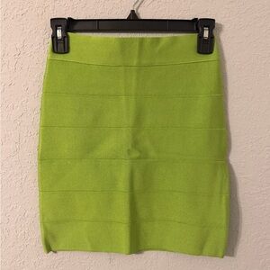 💚NWT bebe Lime Green Bandage Bodycon Mini Skirt Y2K, Party, maximalist Size S—E